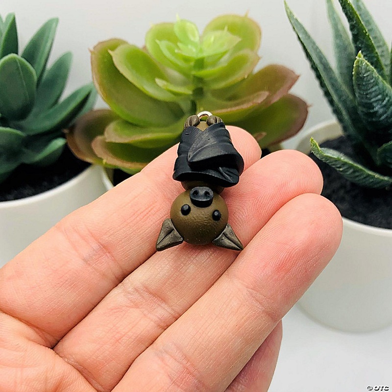 20 Pcs Upside Down Halloween Bat  Charms