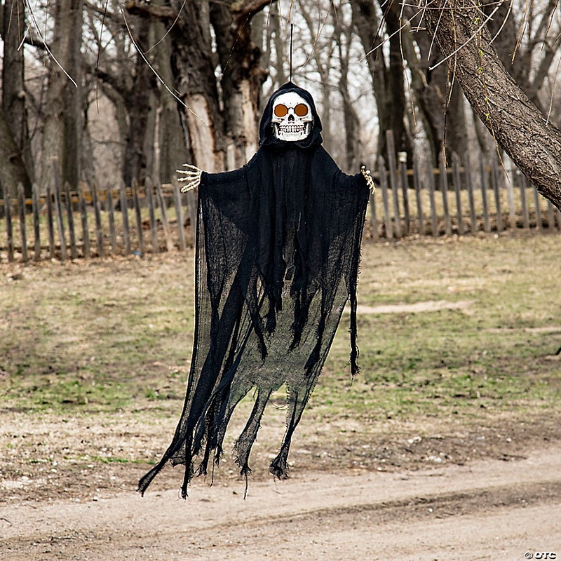 32 1/4 x 47 1/4 Hanging Sonic Skeleton Reaper Halloween Decoration