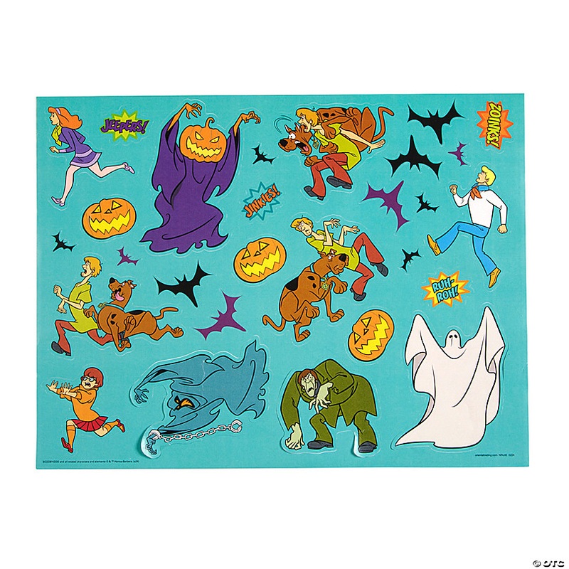 3D Scooby-Doo! Halloween Sticker Scenes - 12 Pc.
