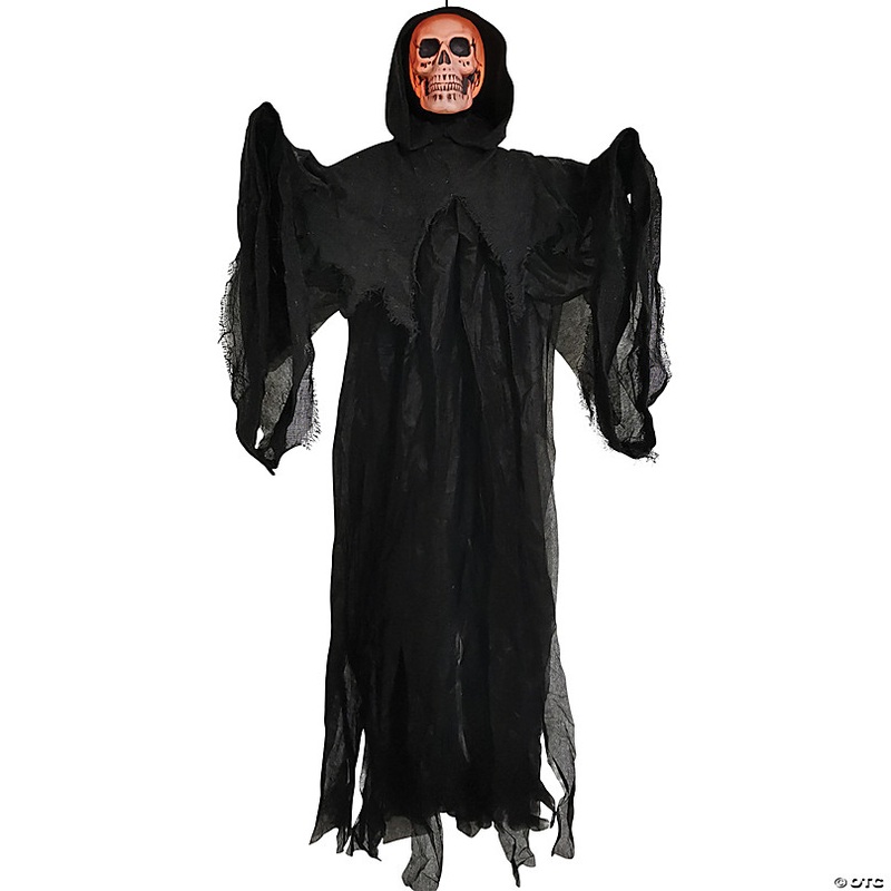 4' Skull Reaper Gray Light-Up