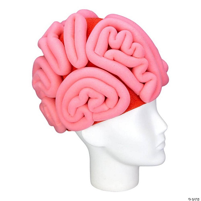 Foam Party Hats Brain Hat - Photo Booth Prop - Party Favors -Halloween - Crazy Hat Day