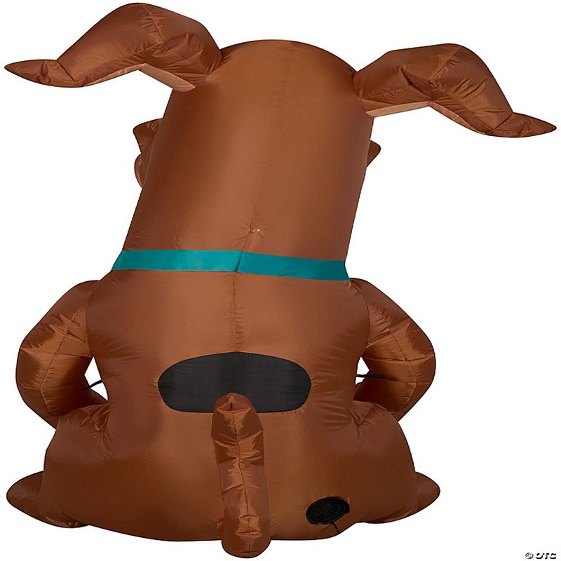 Gemmy Airblown Inflatable SCOOB with Pumpkin  5 ft Tall  brown