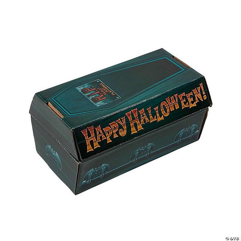 Halloween Coffin Treasure Chest Toy Box