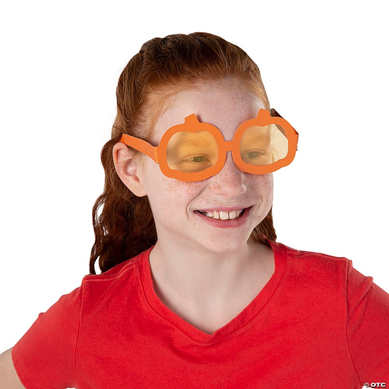 Kids Pumpkin-Shaped Glasses - 12 Pc.