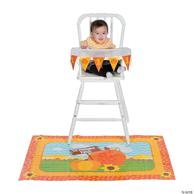 Lil Pumpkin Birthday High Chair Kit - 2 Pc.