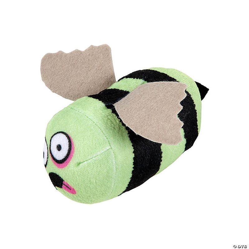 Mini Halloween Stuffed Zombie Bees  12 Pc.