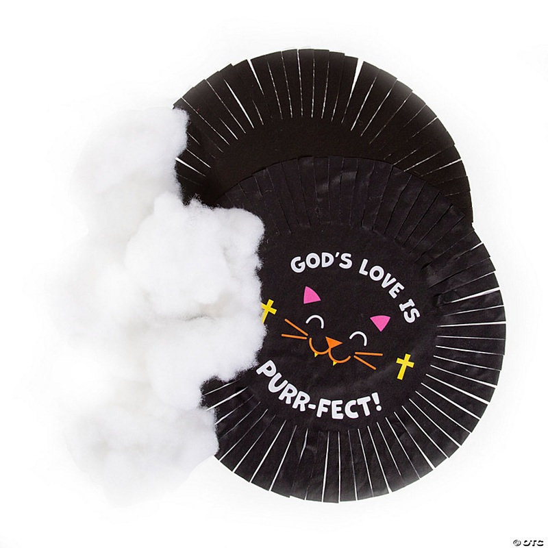 Religious Halloween Cat Fleece Tied Pillow Craft Kit - Makes 6