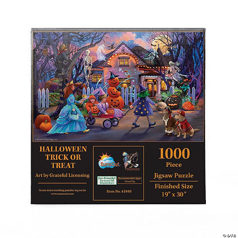 Sunsout Halloween Trick or Treat 1000 pc  Jigsaw Puzzle
