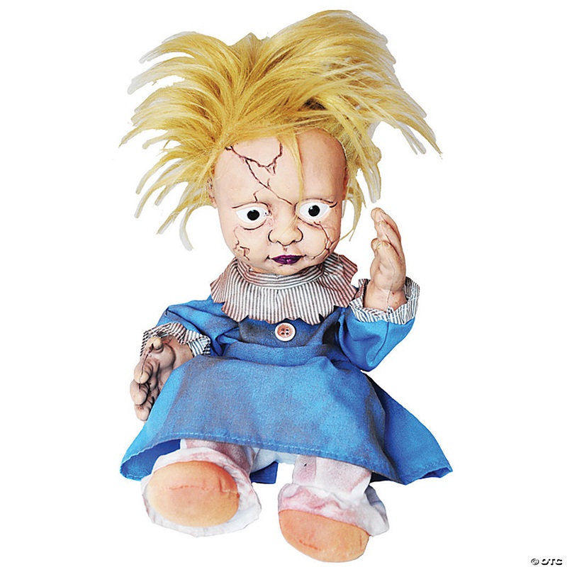 11 Creepy Kicking Girl Doll Animated Prop Halloween Decoration