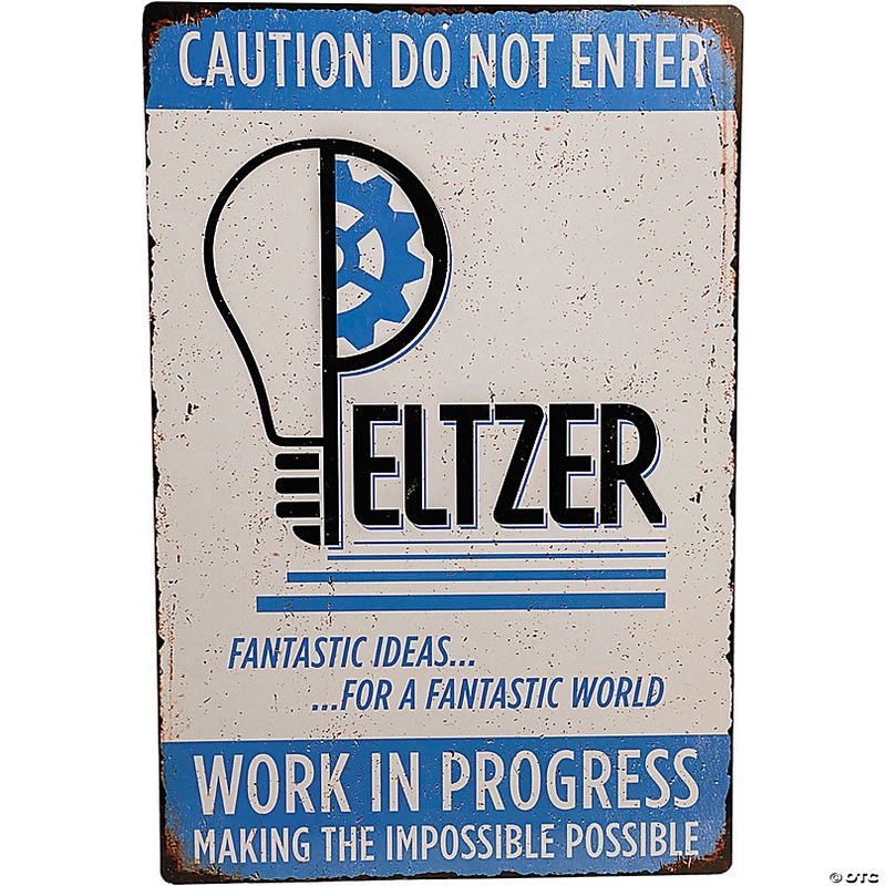12 x 18 Gremlins Peltzer Workshop Metal Sign Halloween Decoration