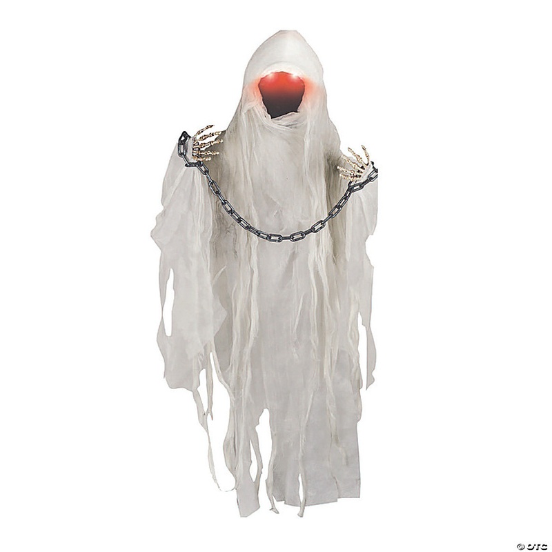 37 Faceless Spectre in Chains Halloween Decoration