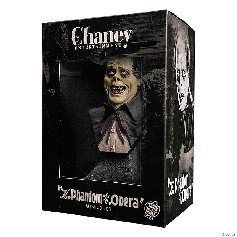 5 1/4 The Phantom of the Opera Phantom Mini Bust Halloween Decoration