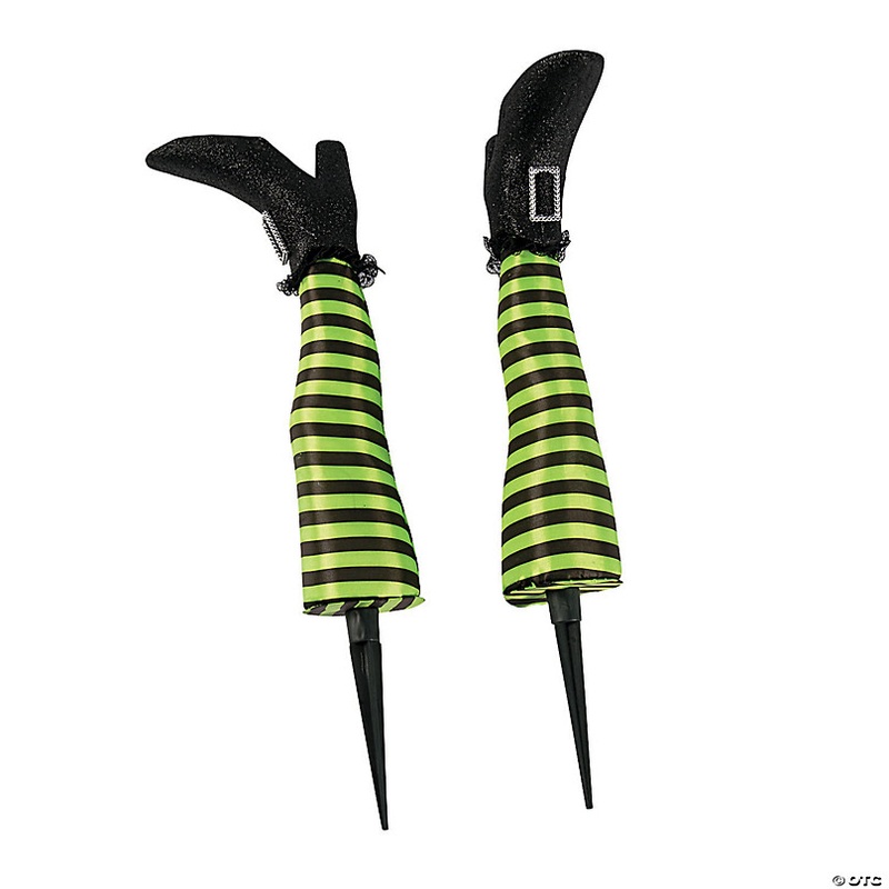 5 1/4 x 18 Witchs Legs Yard Stakes Halloween Decoration - 2 Pc.