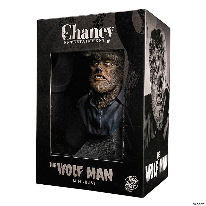5 The Wolf Man Wolf Man Mini Bust Collectible Halloween Decoration