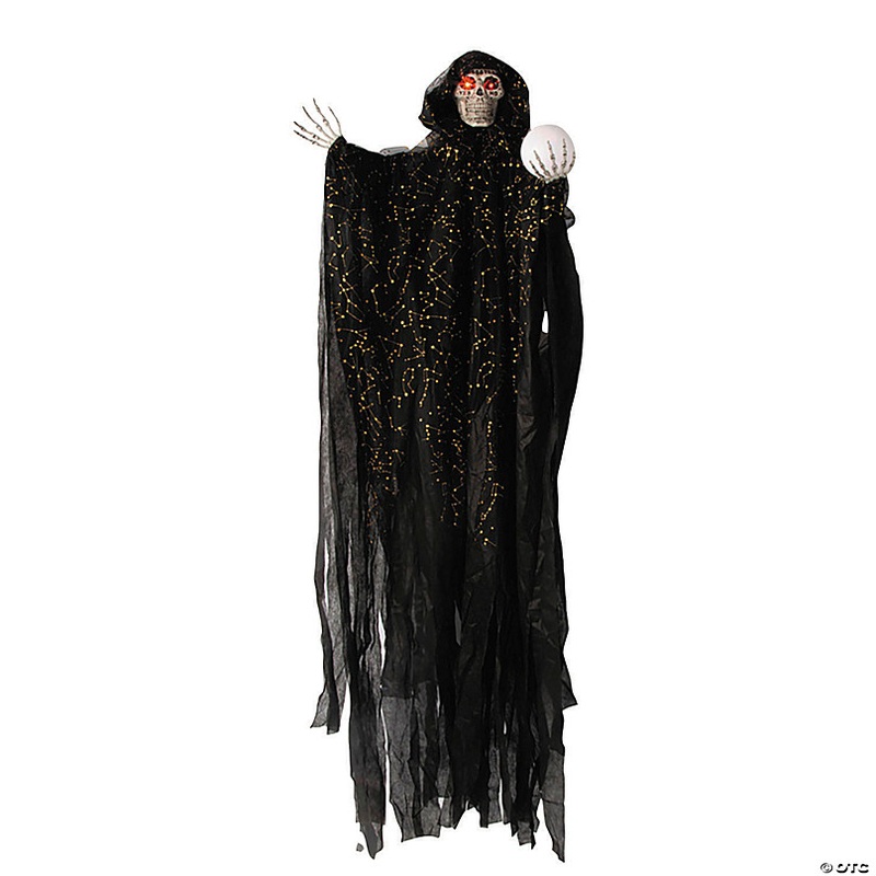 6 Ft. Hanging Light-Up Constellations Skeleton Witch Halloween Decoration