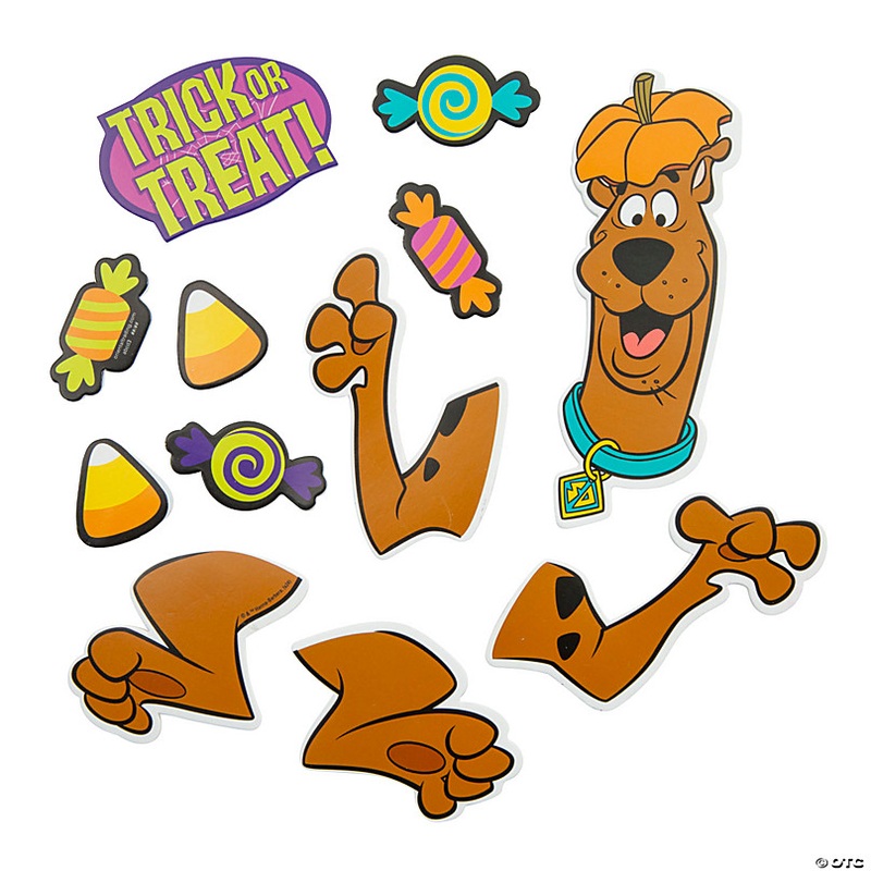 7 1/2 x 8 1/2 Scooby-Doo! Pumpkin Decorating Craft Kit  Makes 12