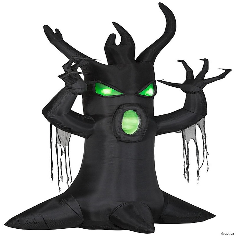 Gemmy Giant Airblown Inflatable Scary Tree  12 ft Tall  black