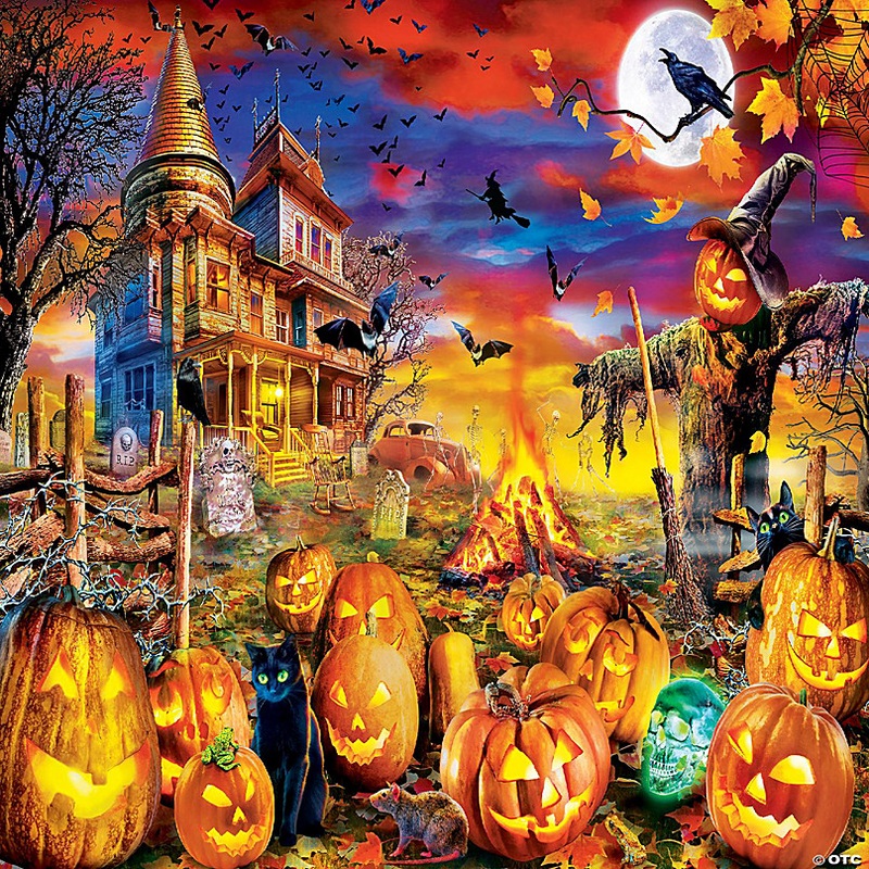 MasterPieces Halloween Glow in the Dark - The Pumpkin King 100 Piece Puzzle