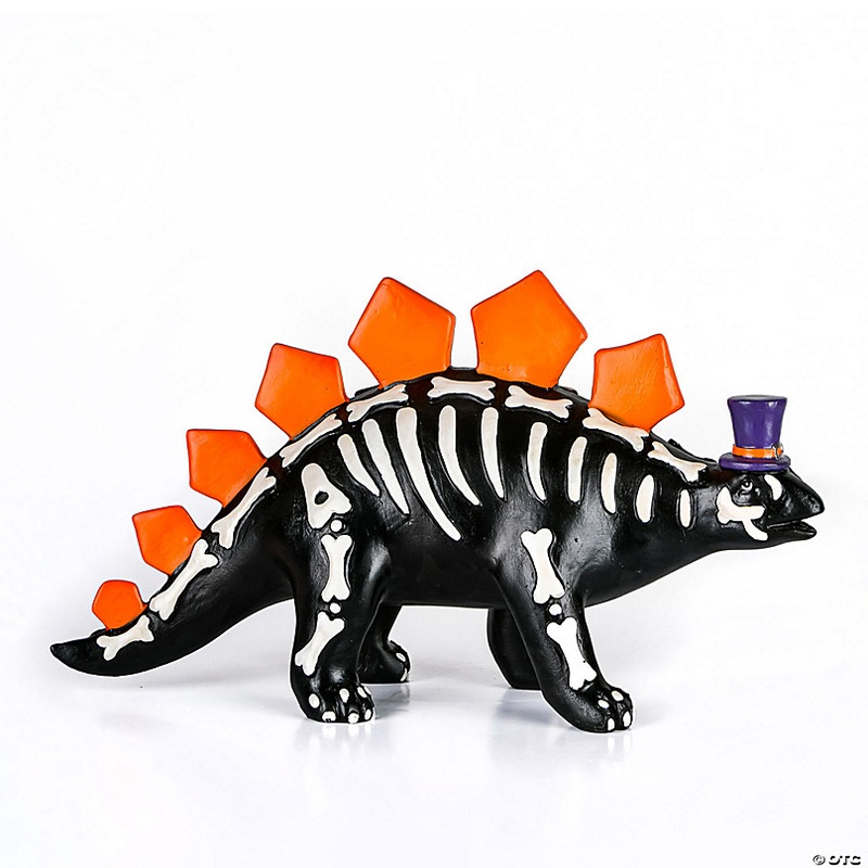 National Tree Company 12 in. Halloween Black Dinosaur Tabletop Dcor