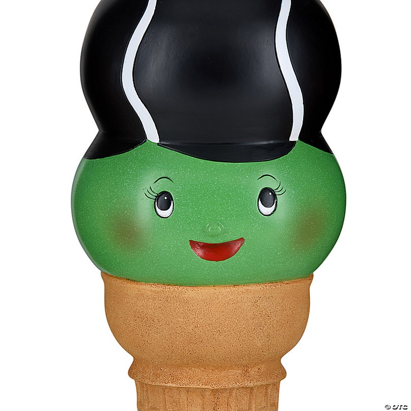 National Tree Company 14 I-Scream Cone, Bride of Frankenstein Halloween Tabletop Decoration