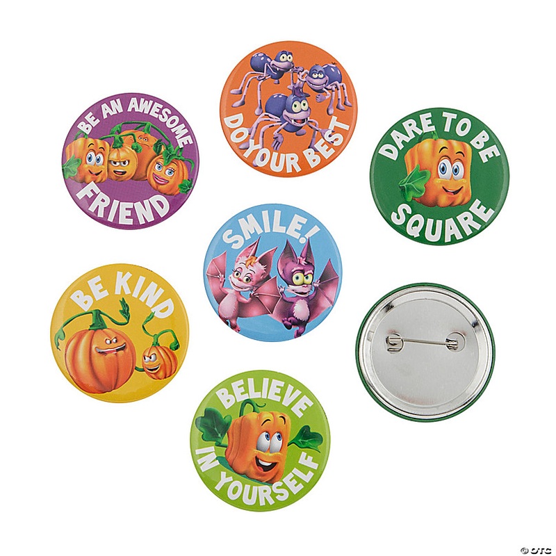 Spookley the Square Pumpkin Buttons - 24 Pc.