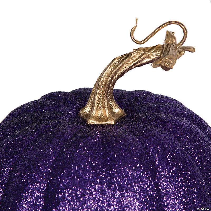 Vickerman 8 Purple Pumpkins Assorted Set of 3.