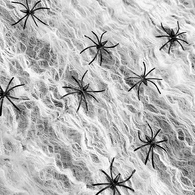 Wrapables 300Sqft Halloween Spider Web with 30 Fake Spiders