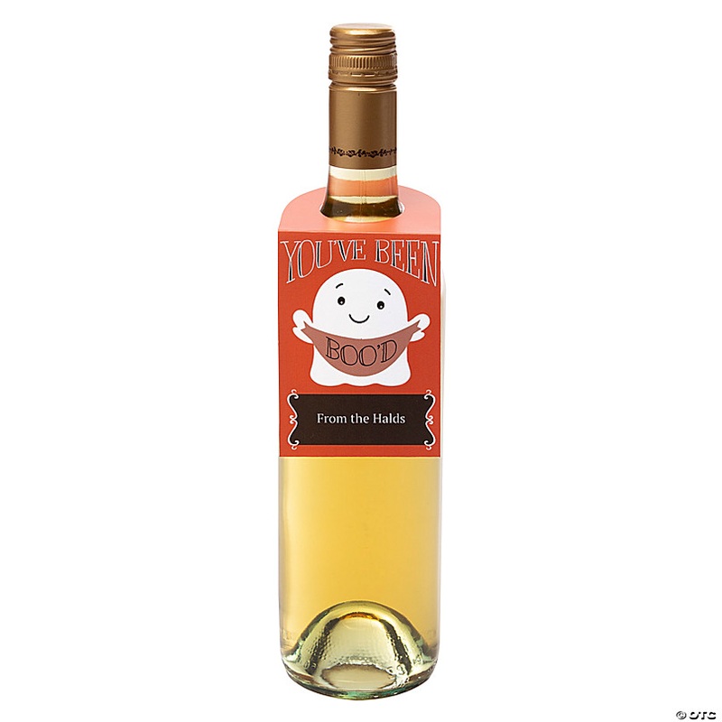 2 3/4 x 6 1/2 Personalized Youve Been Bood Halloween Party Bottle Hang Tags - 6 Pc.