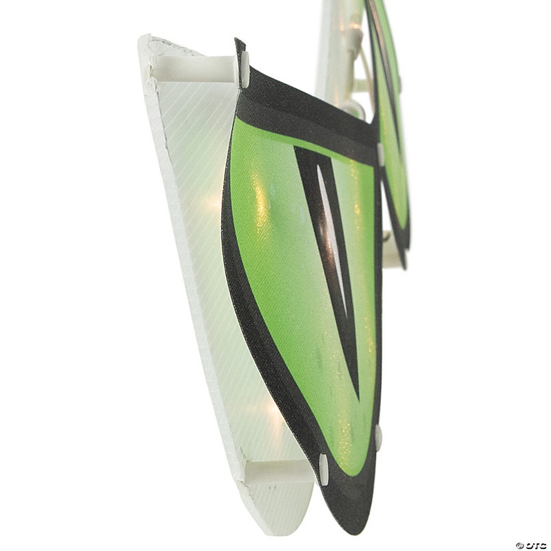 20 Lighted Green Eyes Halloween Window Silhouette Decoration