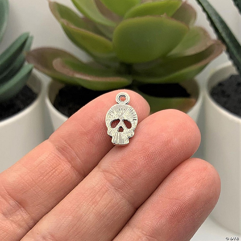 20 Pcs Halloween Small Skull Charms