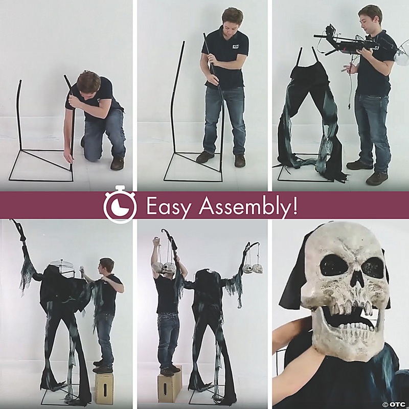 7 Ft. Animated Light-Up Catacomb Creature Halloween Decoration