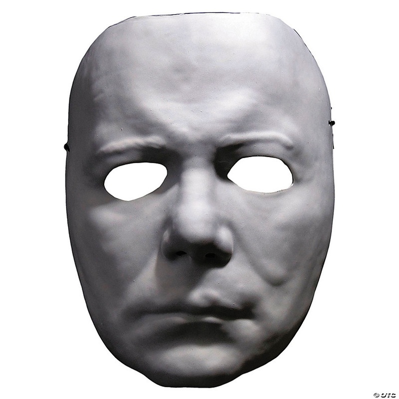 Adults Halloween II Michael Myers Vacuform Plastic Mask - One Size
