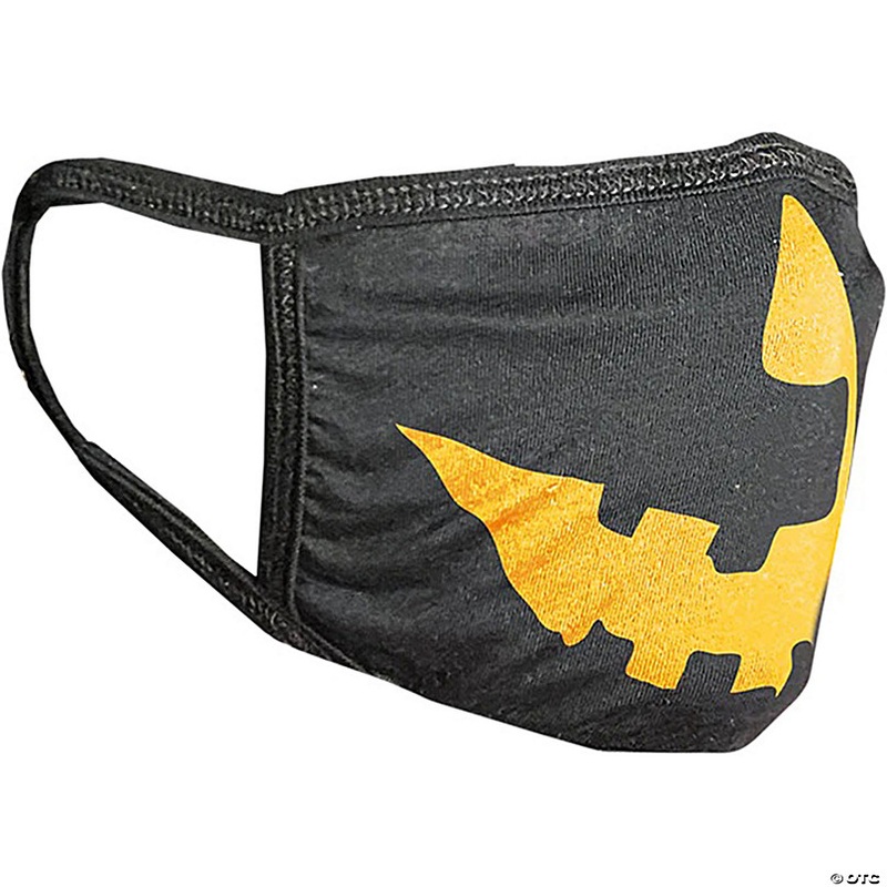 Adults Halloween Pumpkin Black & Orange Reusable PPE Face Mask