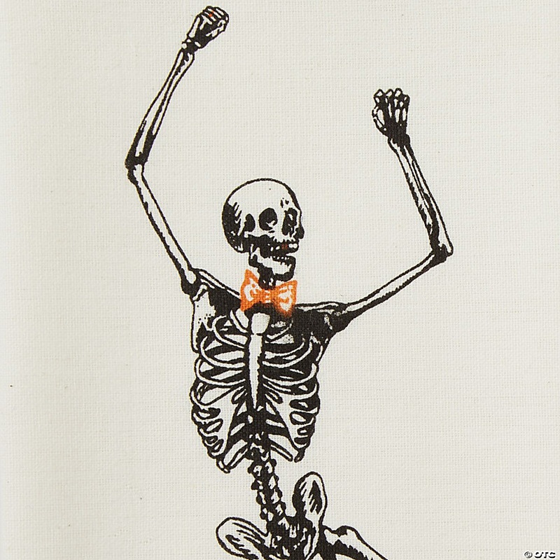 Asst Skeletons Printed Dishtowel (Set Of 3)