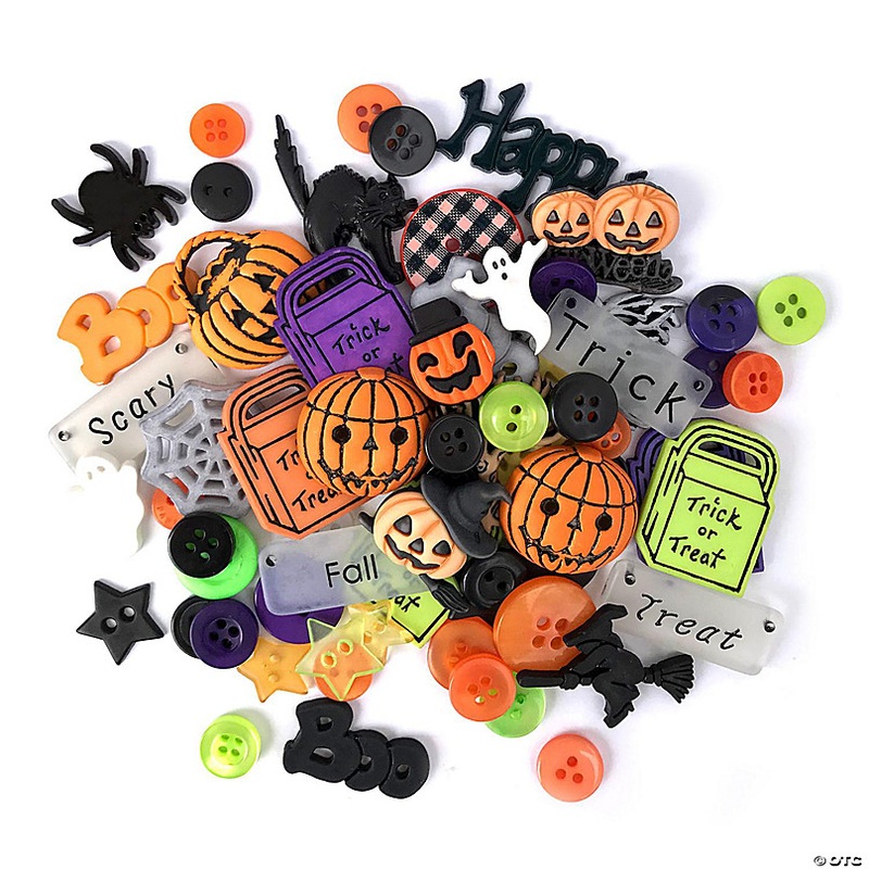 Buttons Galore and More 50+ Novelty Buttons for Sewing and Crafts - Halloween Theme Buttons