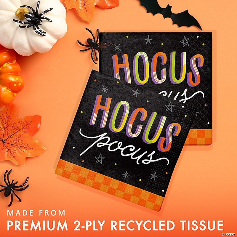 Creative Converting Retro Halloween Hocus Pocus Paper Napkins, 48 ct