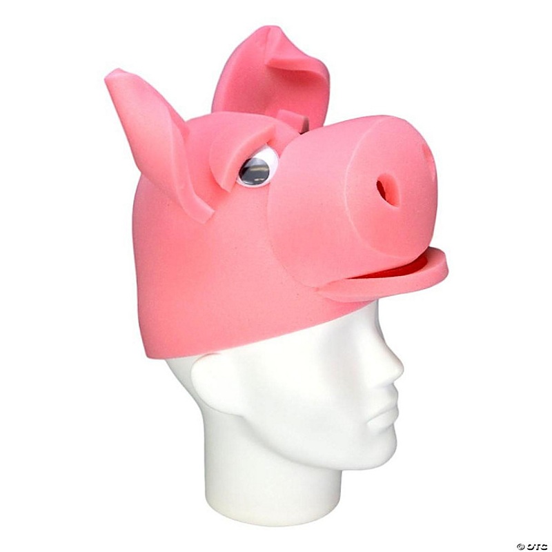 Foam Party Hats Pig Hat - Photo Booth Prop - Party Favors -Halloween - Crazy Hat Day