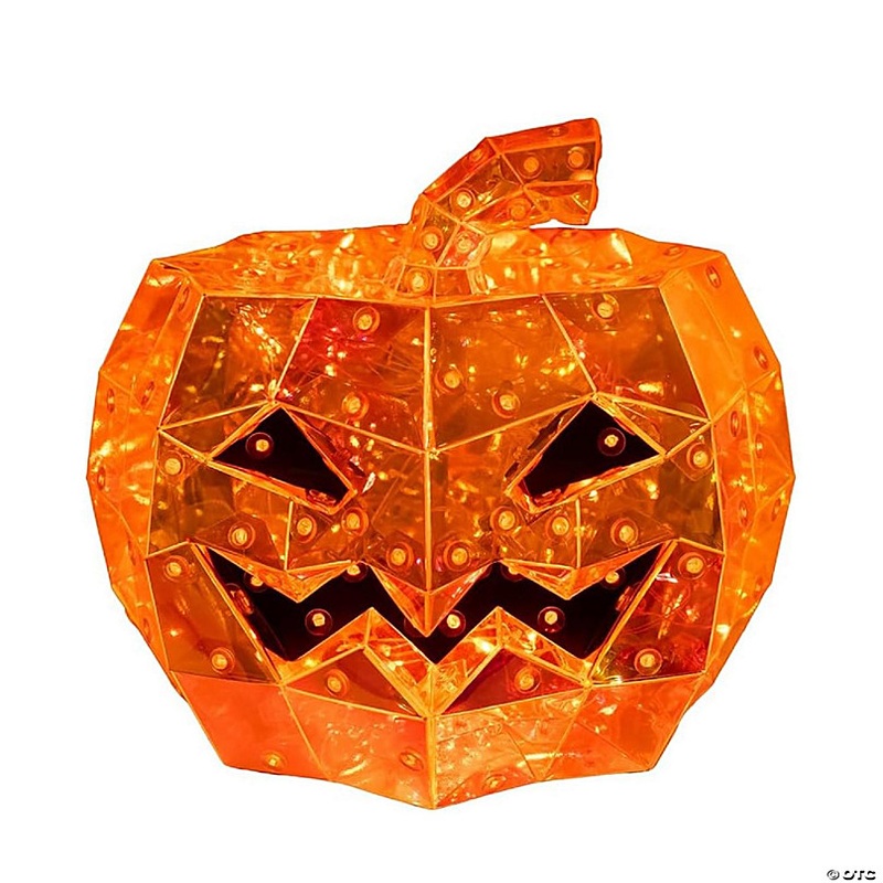Kurt Adler Pre-Lit Iridescent Jack-O-Lantern, 6.5in