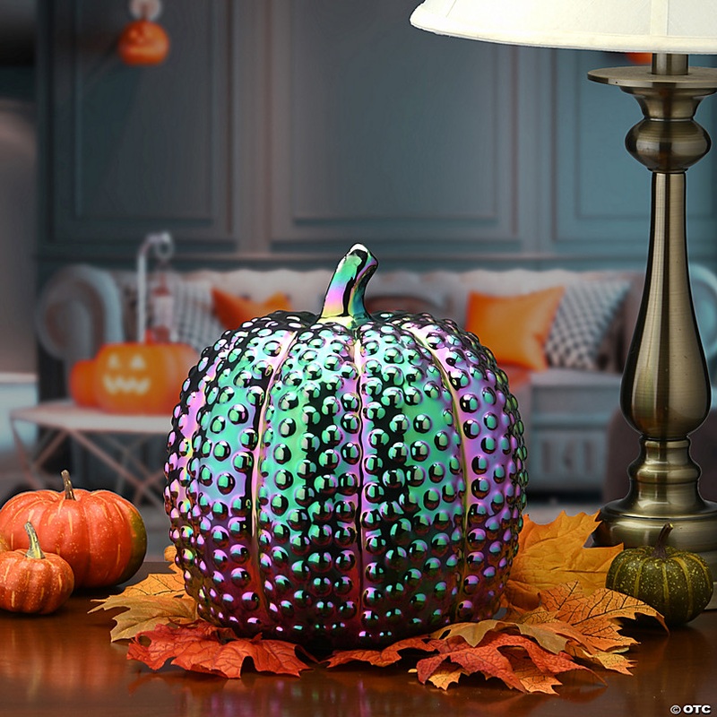 National Tree Company 10 Iridescent Pumpkin Decoration