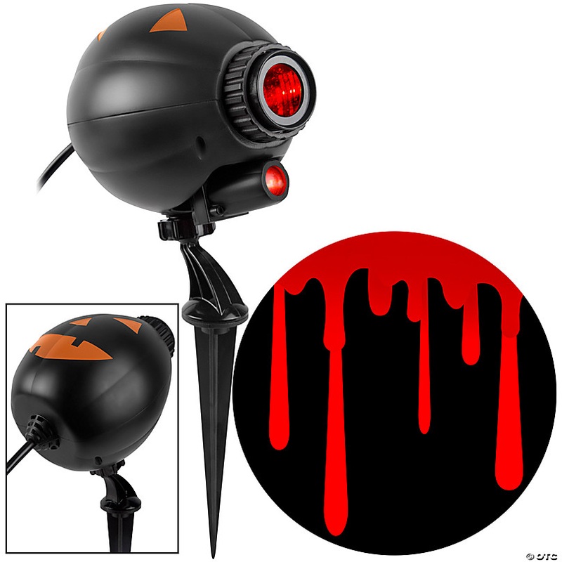 12 Lightshow Halloween Cascading Red Blood Drip Projection Light Halloween Outdoor Yard Decoration