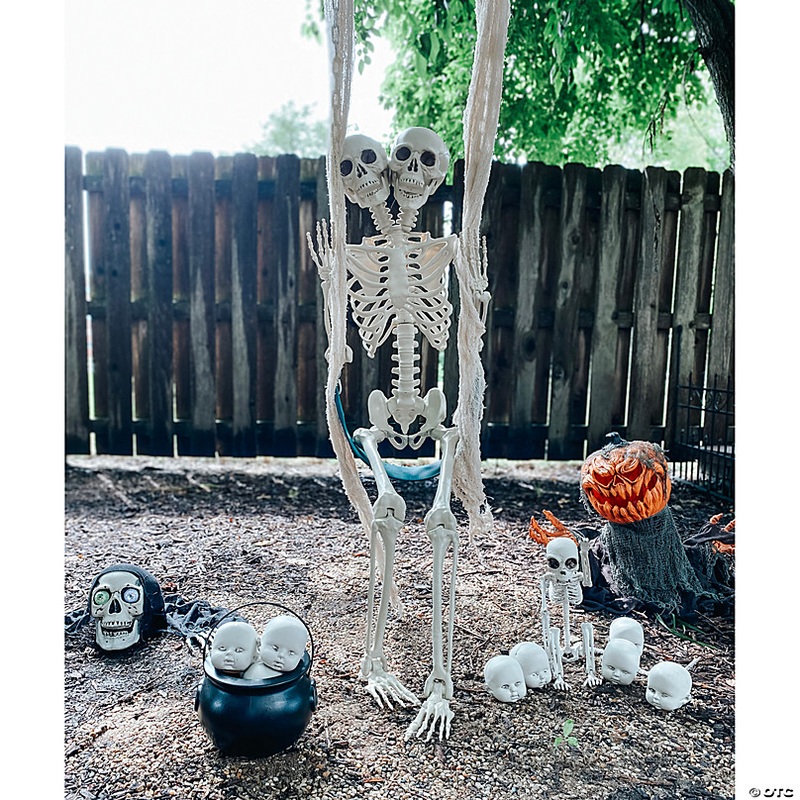 18 LED Spooky Skeleton Groundbreaker Plastic Halloween Decoration