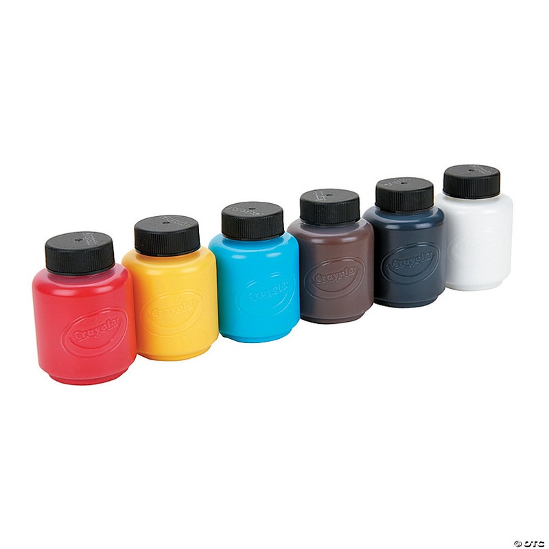 2 oz. Crayola Classic Colors Acrylic Pumpkin Paint - Set of 6