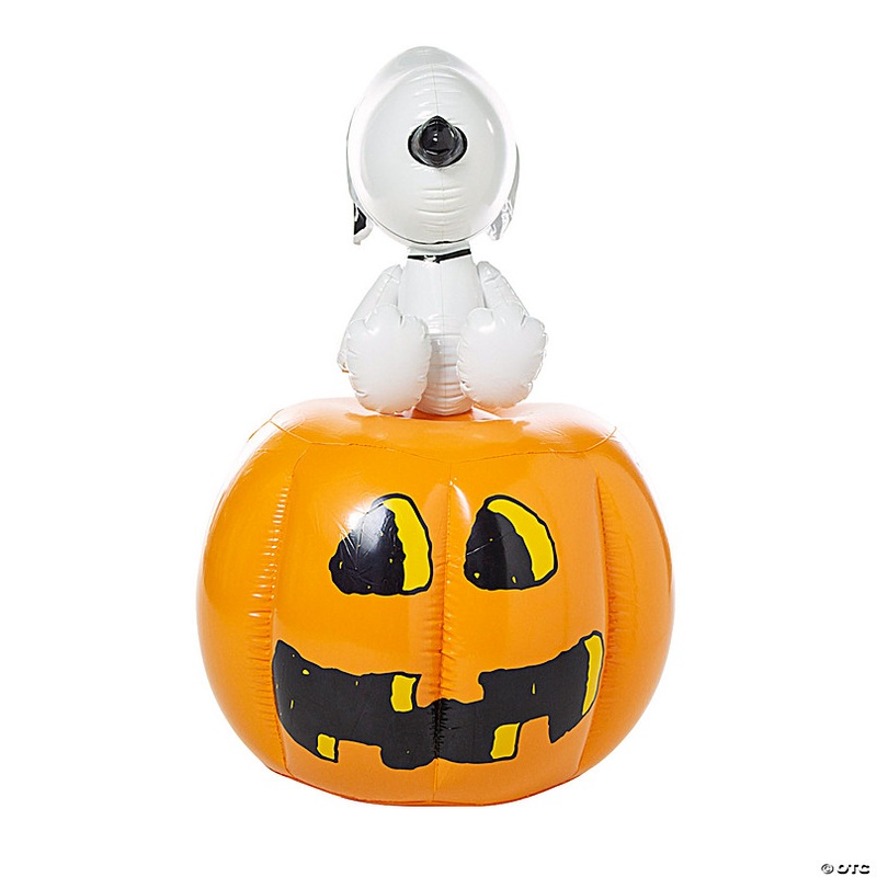 33 x 4 Ft. 2. Inflatable Peanuts Snoopy & Jack-O-Lantern Pumpkin