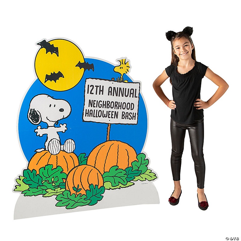 52 1/2 Personalized Peanuts Snoopy Halloween Cardboard Cutout Stand-Up