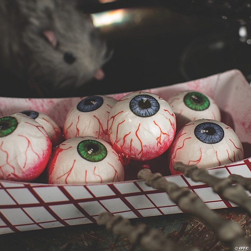 6 1/4 x 2 1/2 Food Tray of Spooky Eyeballs Halloween Decoration
