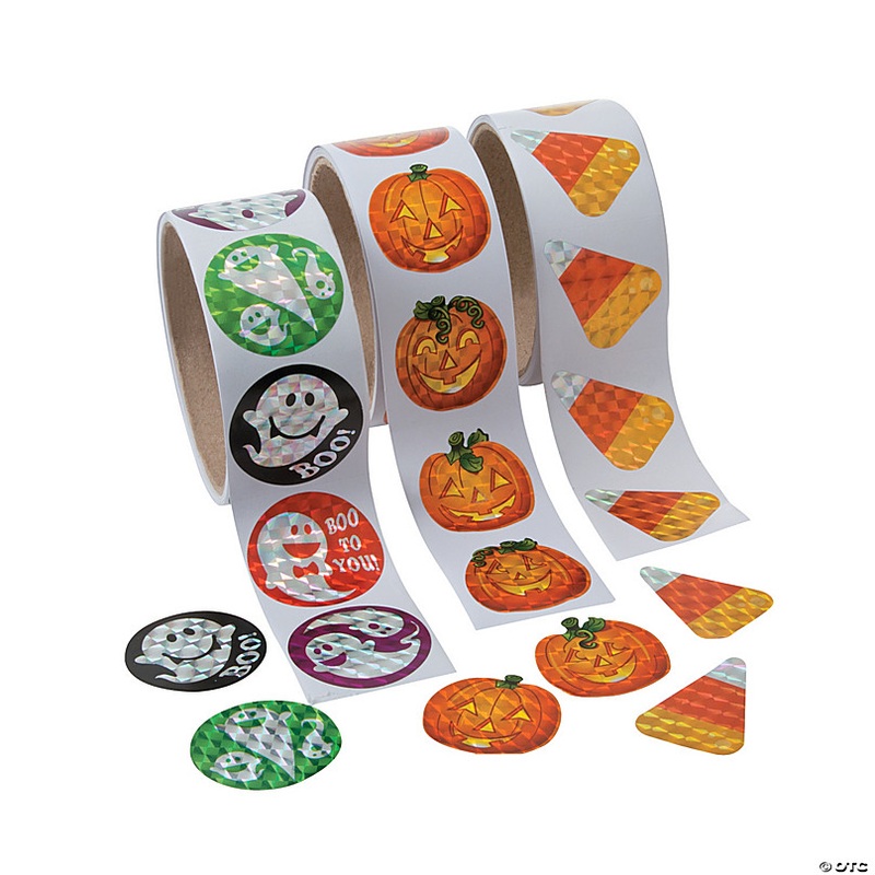 Bulk 300 Pc. Halloween Prism Sticker Assortment