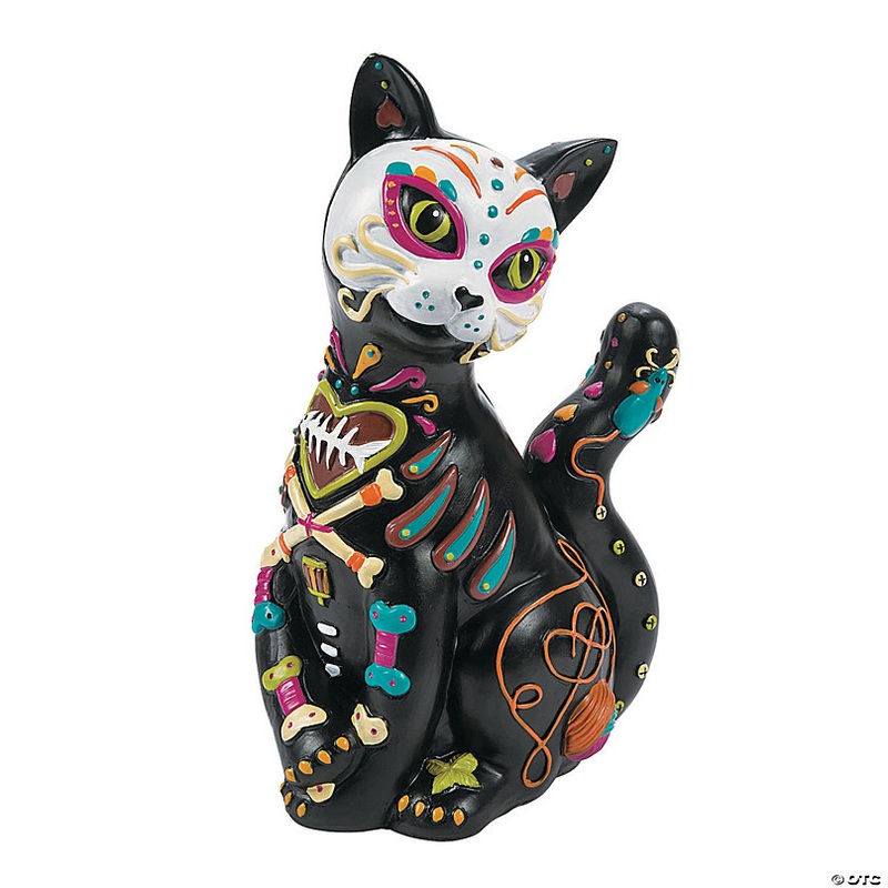 Day of the Dead Cat Halloween Decoration