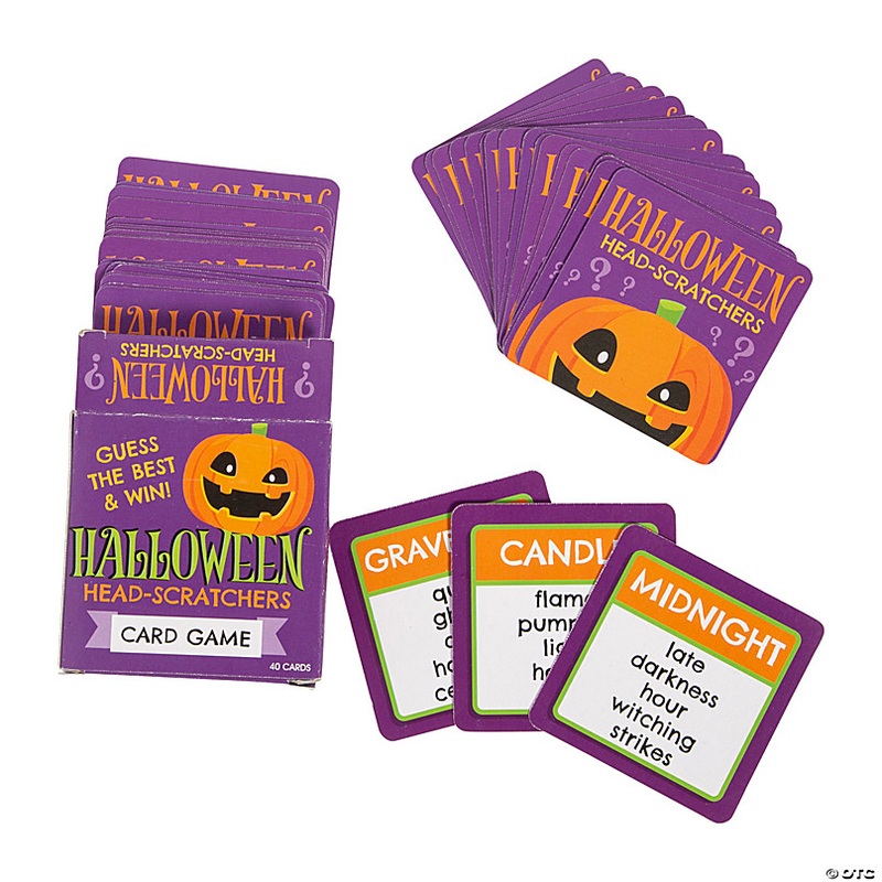 Halloween Headscratchers Taboo-Style Card Games  12 Pc.