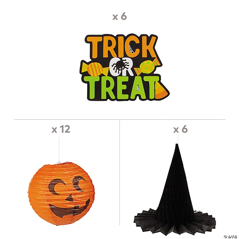 Value Halloween Ghoul Gang Decorating Kit - 24 Pc.