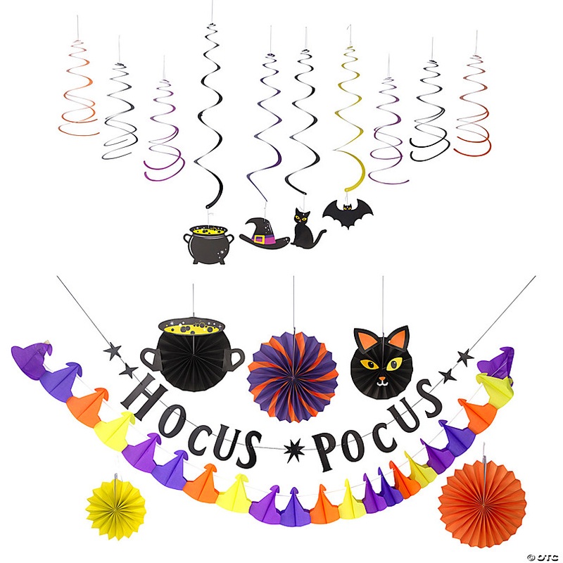 Witch Halloween Party Decorating Kit - 17 Pc.